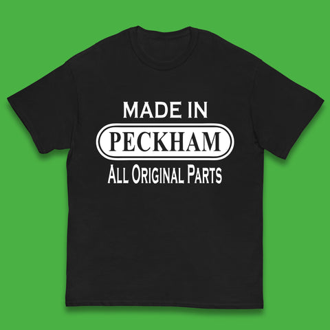 Made In Peckham All Original Parts Vintage Retro Birthday District In Southeast London, England Kids T Shirt