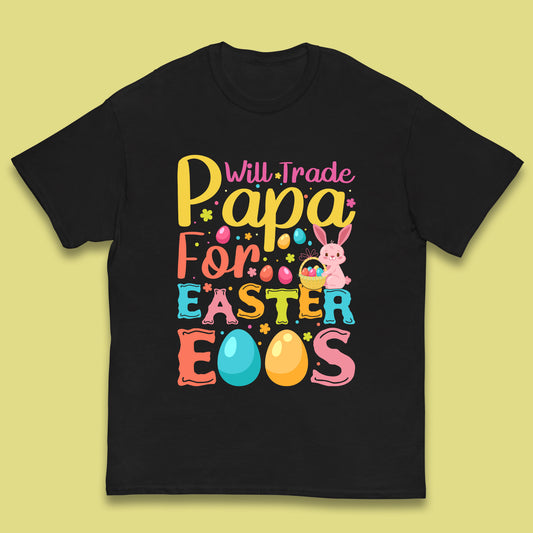 Papa For Easter Eggs Kids T-Shirt