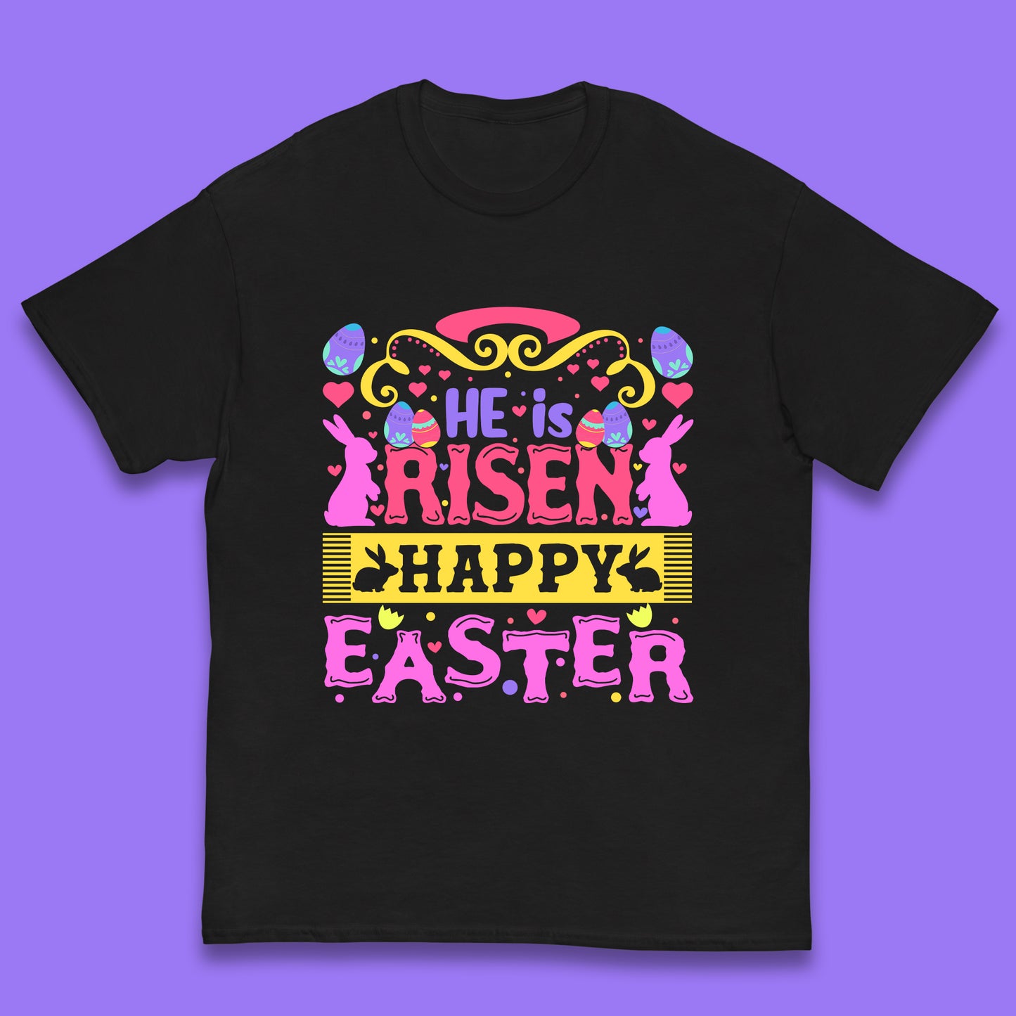 He Is Risen Happy Easter Kids T-Shirt