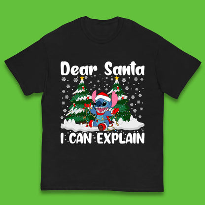 Santa Stitch Christmas Kids T-Shirt