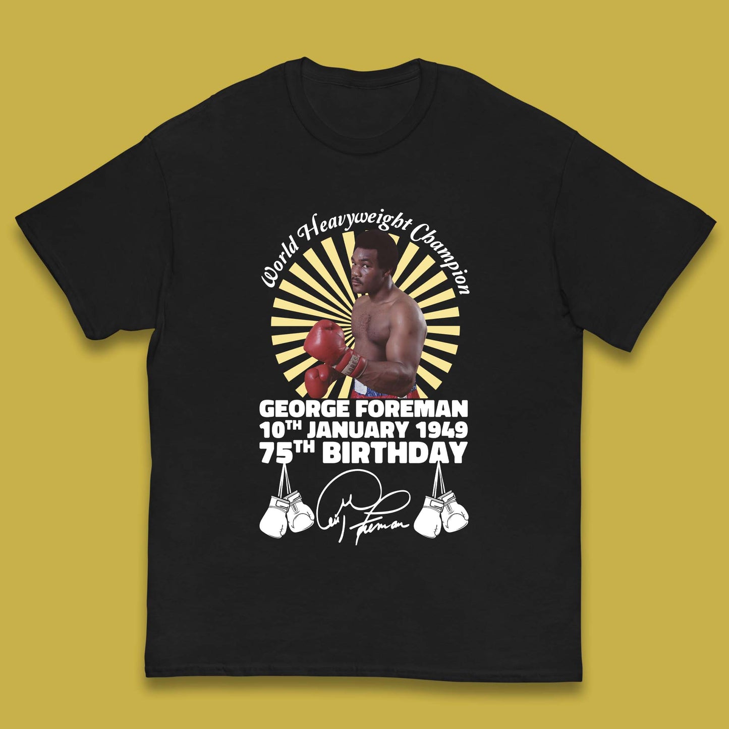 George Foreman 75th Birthday Kids T-Shirt