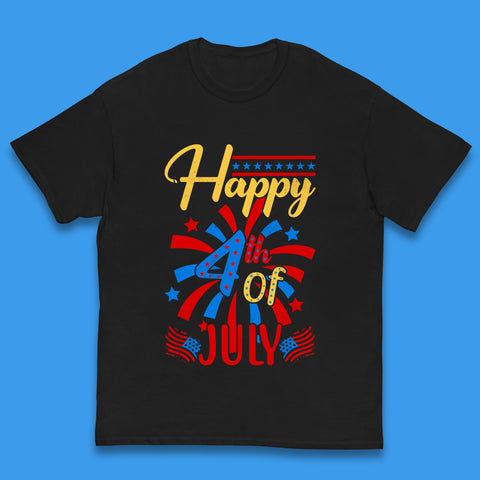Happy 4th Of July USA Independence Day Celebration Patriotic Kids T Shirt