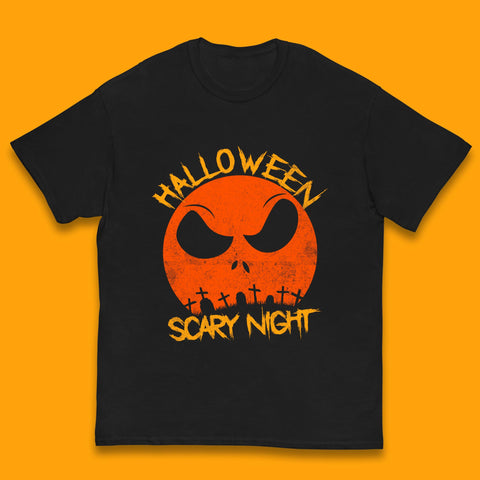 Halloween Scary Night Jack Jack Skellington Face Nightmare Before Christmas Horror Scary Kids T Shirt