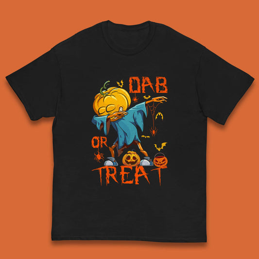 Dab Or Treat Scarecrow Dabs Halloween Dabbing Dance Horror Scary Kids T Shirt