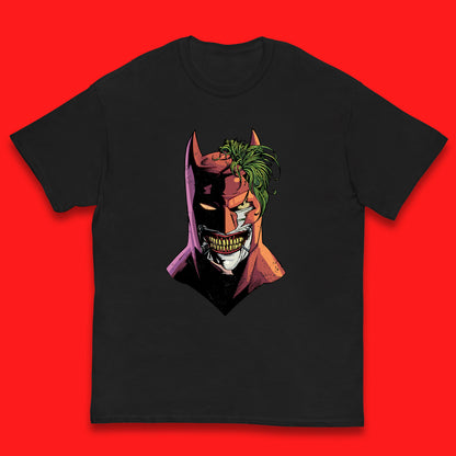 DC Comics Batman Mouth Wall Batman X The Joker Spoof Supervillain Comic Book Character Kids T Shirt