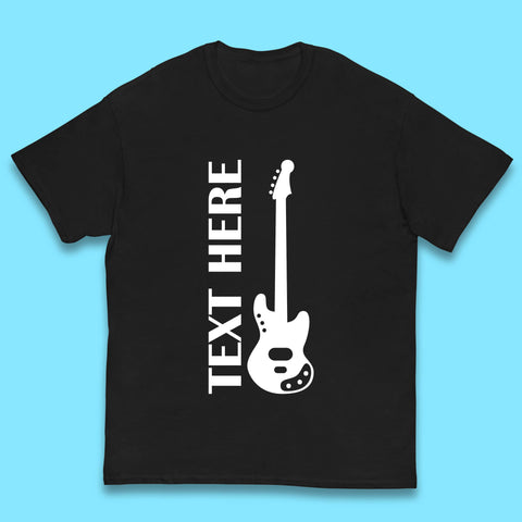 Personalised Guitarist Your Text Here Guitar Player Musician Music Lover Kids T Shirt