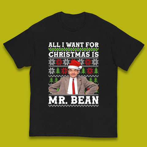 Want Mr Bean For Christmas Kids T-Shirt