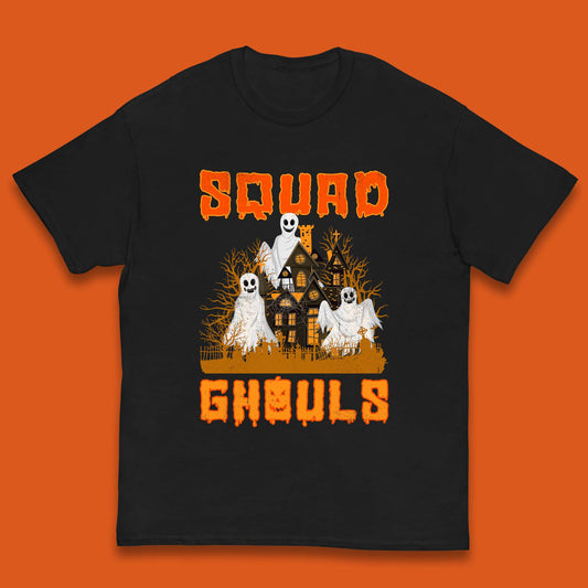 Squad Ghouls Halloween Boo Ghost Horror Scary Haunted House Kids T Shirt