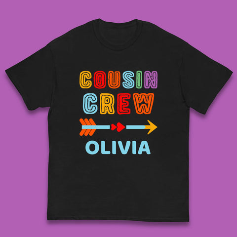 Personalised Cousin Crew Your Name New To The Crazy Cousins Crew Kids T Shirt