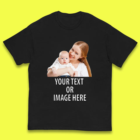 Personalized Custom Text Or Image Here, Custom Photo, Custom Business Logo, Add Your Own Text Customizable Kids T Shirt