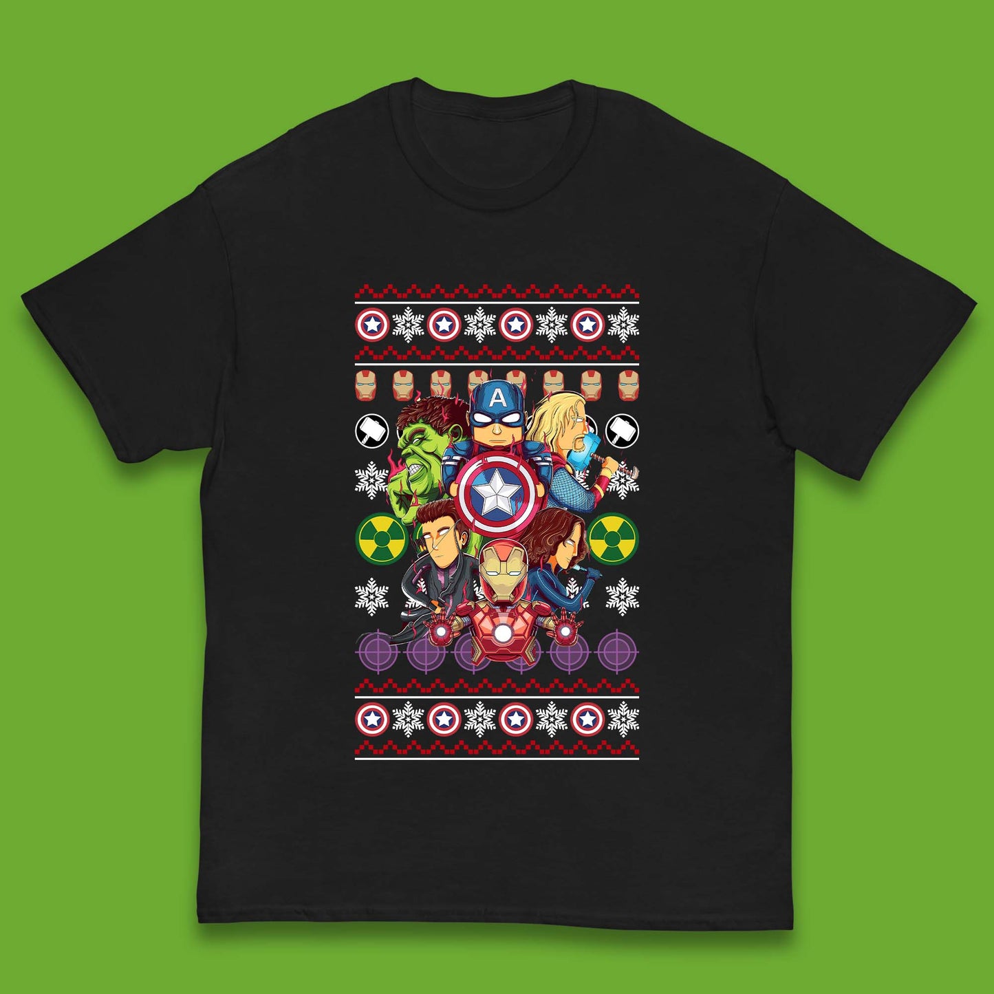 Christmas Avengers Superheroes Kids T-Shirt