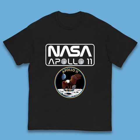 Nasa Apollo 11 First Lunar Landing Moon Rocket Astronomy Kids T Shirt