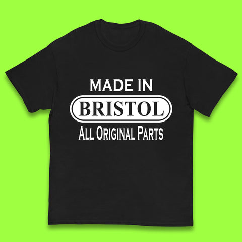 Made In Bristol All Original Parts Vintage Retro Birthday City in South West England Gift Kids T Shirt