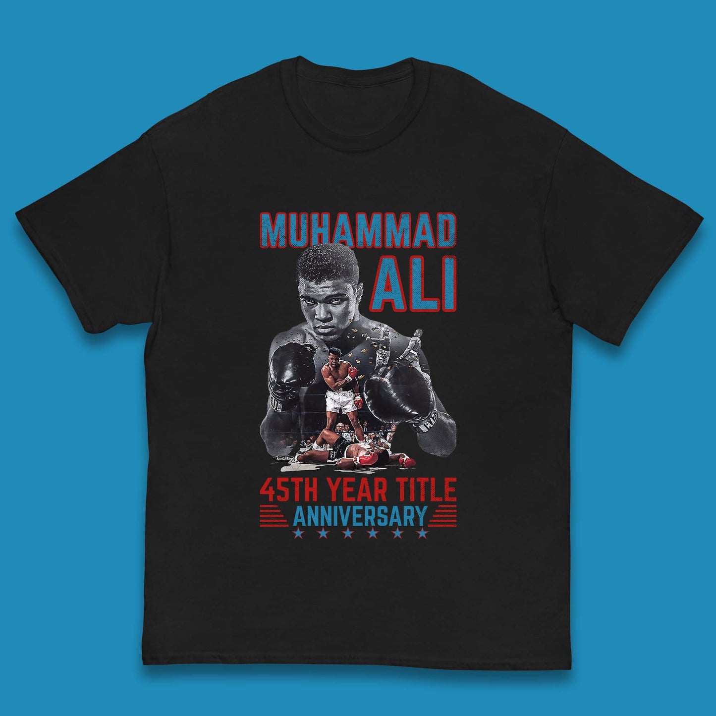 Muhammad Ali 45th Year Title Anniversary American Heavyweight Boxer World Boxing Champion Kids T Shirt