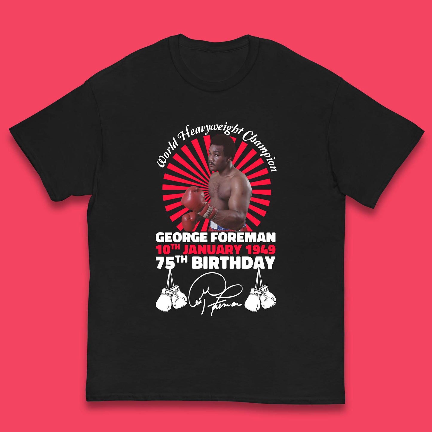 George Foreman 75th Birthday Kids T-Shirt