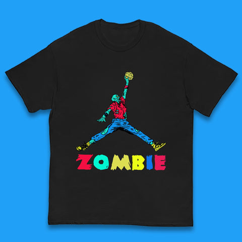 Air Zombie Jumpman Halloween Zombie Parody Funny Humor Kids T Shirt