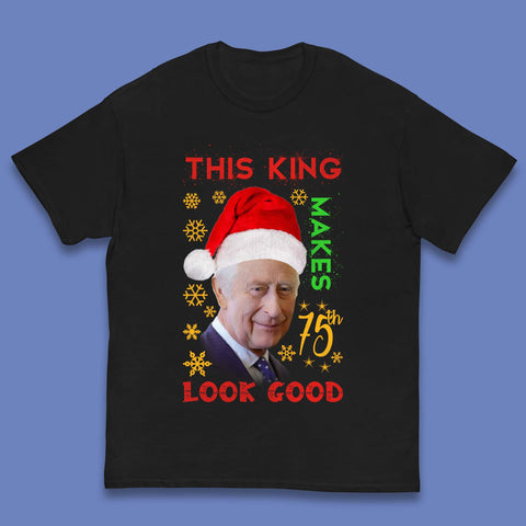 King Charles III Christmas Kids T-Shirt