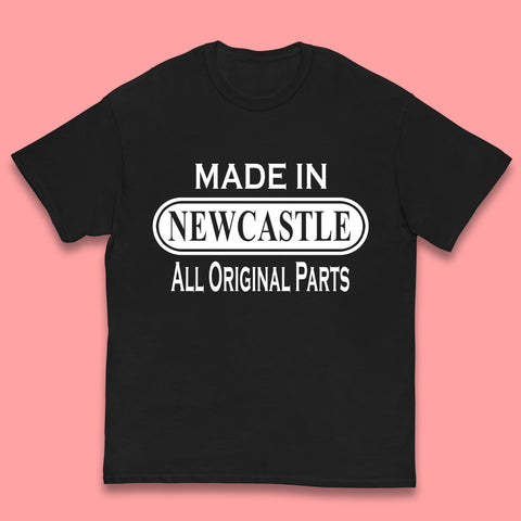 Made In Newcastle All Original Parts Vintage Retro Birthday City in England Gift Kids T Shirt