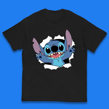 Disney Lilo And Stitch Hello Cartoon Character Ohana Stitch Lover Disneyland Vacation Trip Disney World Kids T Shirt