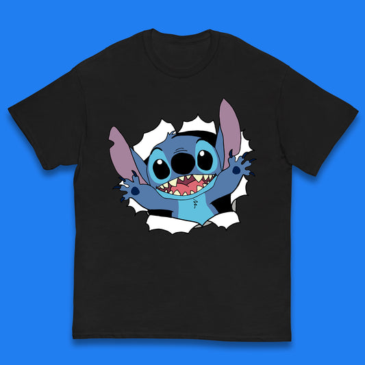 Disney Lilo And Stitch Hello Cartoon Character Ohana Stitch Lover Disneyland Vacation Trip Disney World Kids T Shirt