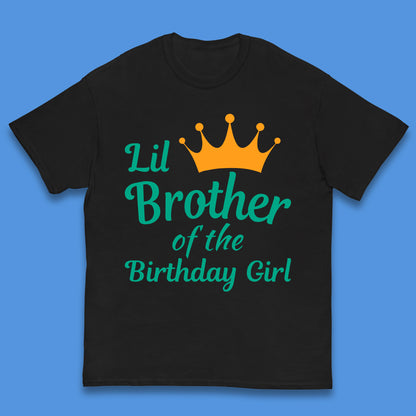 Lil Brother Of The Birthday Girl Kids T-Shirt