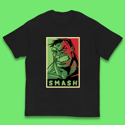 Marvels Avengers The Incredible Hulk Angry Face Smash Hulk Giant Man Hulk Superhero Movie Character Kids T Shirt