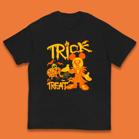 Trick Or Treat Disney Halloween Mickey Jack Skellington The Nightmare Before Christmas Disneyland Kids T Shirt