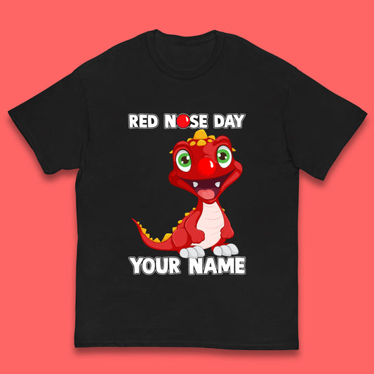 Personalised Red Nose Day Dragon Kids T-Shirt