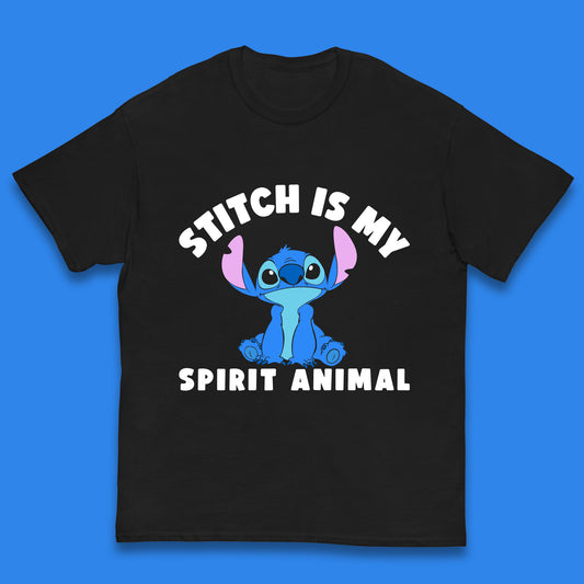 Stitch Is My Spirit Animal Disney Spirit Lilo & Stitch Cartoon Character Ohana Stitch Lover Kids T Shirt