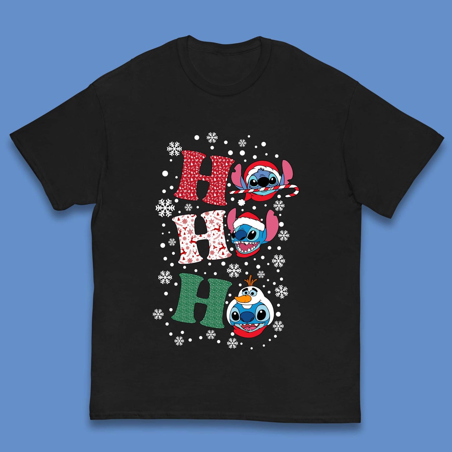 Ho Ho Ho Stitch Christmas Kids T-Shirt