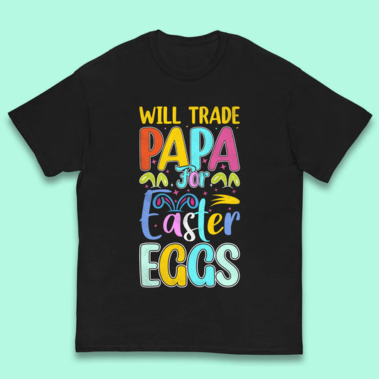 Papa For Easter Eggs Kids T-Shirt