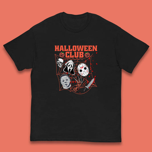 Halloween Club Horror Scary Friends Halloween Horror Movie Characters Kids T Shirt