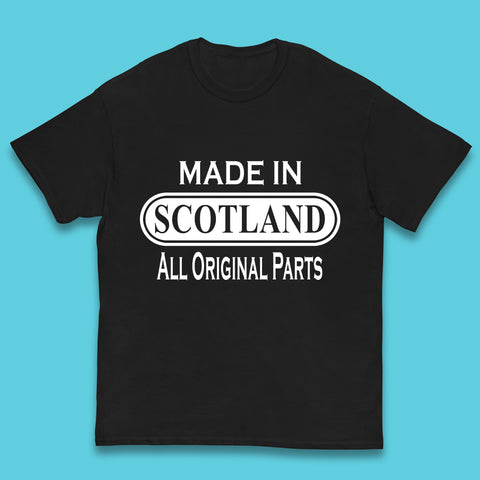 Made In Scotland All Original Parts Vintage Retro Birthday Country In United Kingdom UK Constituent Country Gift Kids T Shirt