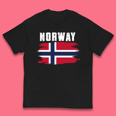 Distressed Norway Flag Kingdom Of Norway Patriotic Norwegian Flag Kids T Shirt