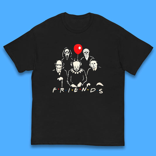 Halloween Friends Horror Movie Killers Characters Halloween Villians Kids T Shirt