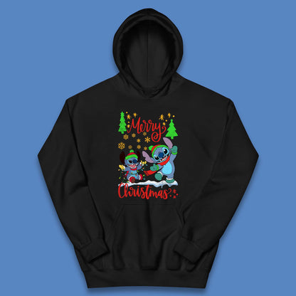 Stitch Squad Christmas Kids Hoodie