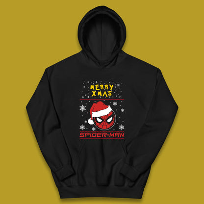 Merry Xmas Spider-Man Kids Hoodie