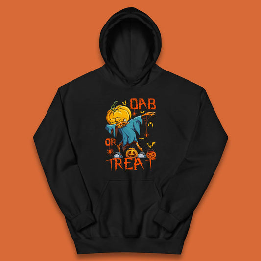 Dab Or Treat Scarecrow Dabs Halloween Dabbing Dance Horror Scary Kids Hoodie