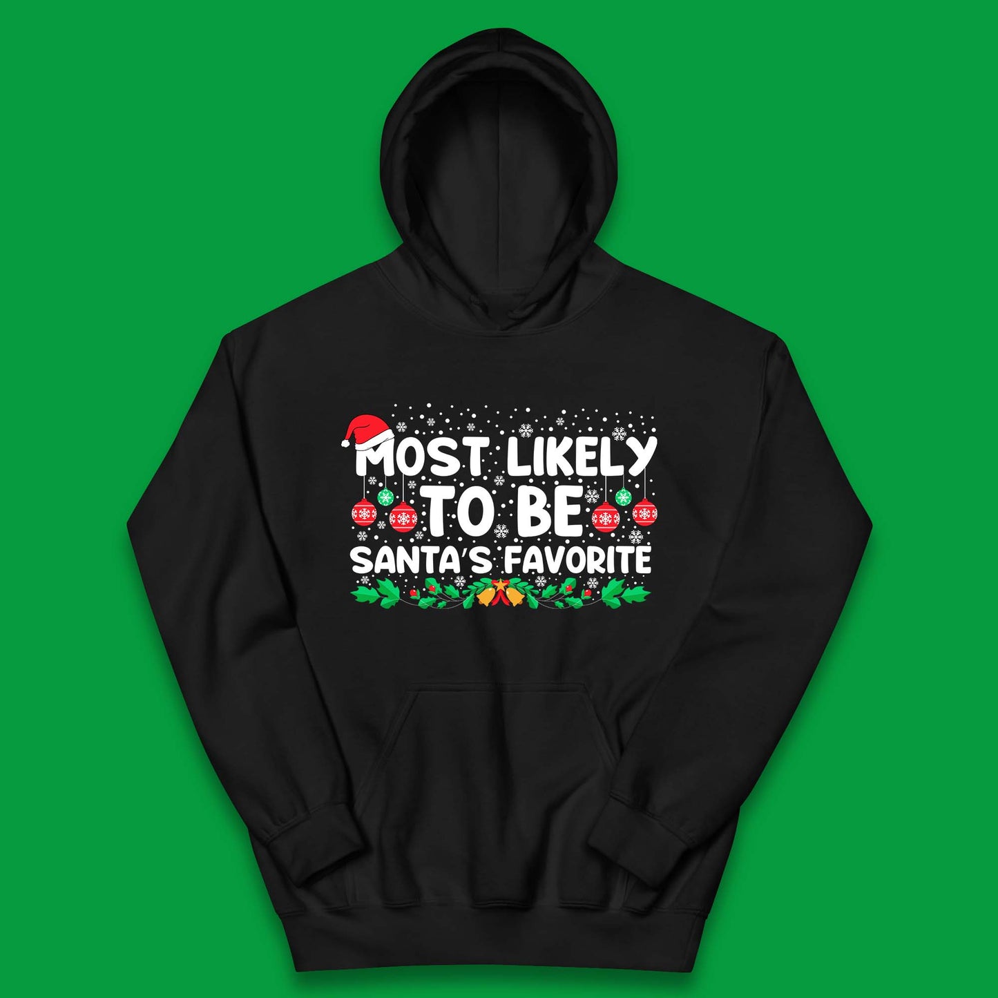 Santa's Favorite Christmas Kids Hoodie