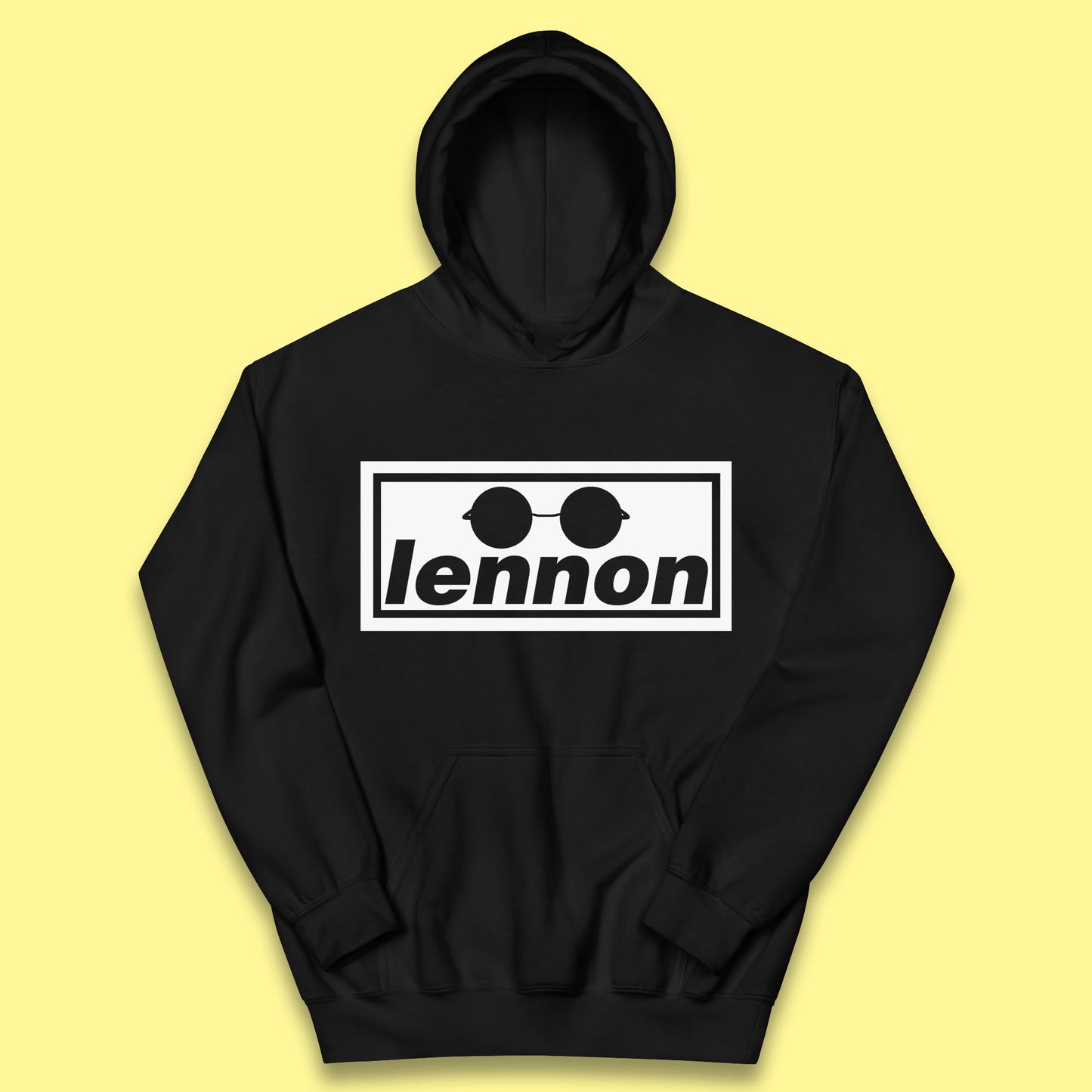 Lennon British Beatles Band John Lennon Singer Songwriter Musician Lennon Glasses Kids Hoodie