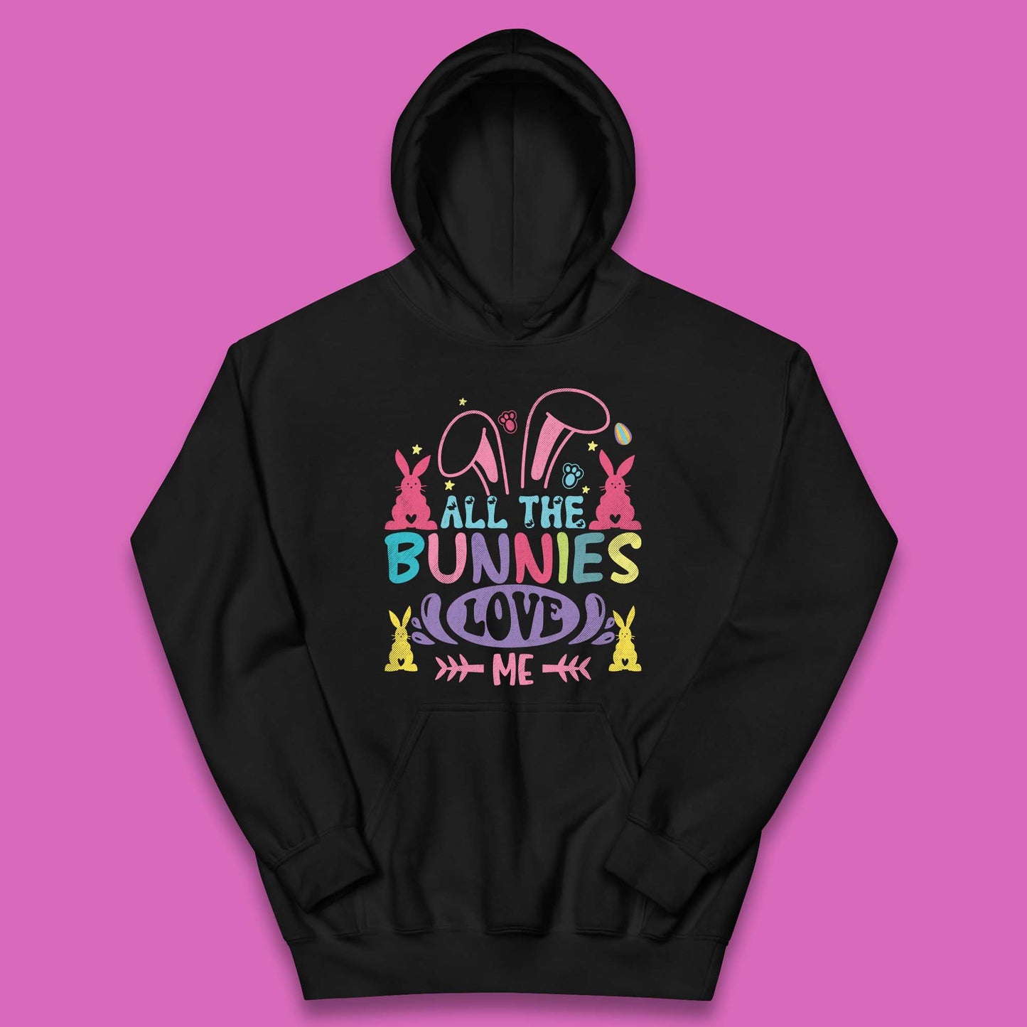 All The Bunnies Love Me Kids Hoodie