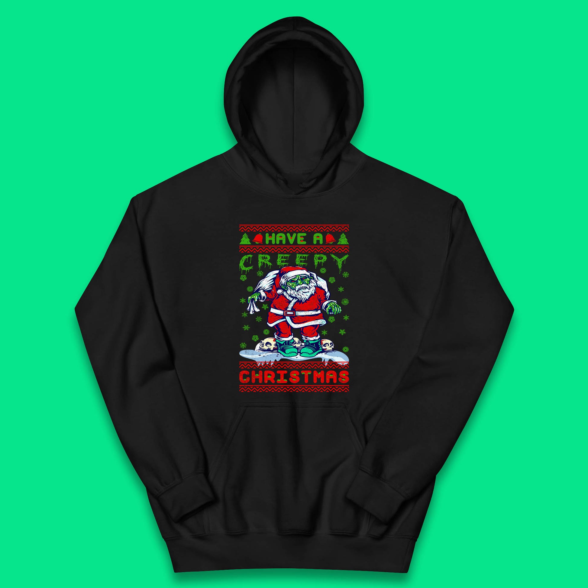 zombie santa claus hoodie