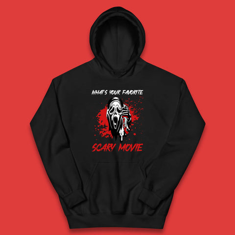 What's Your Favorite Scary Movie Halloween Scream Ghost Face Horror Movie Kids Hoodie