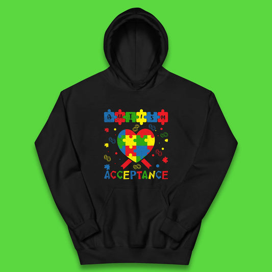 Autism Acceptance Awareness Kids Hoodie