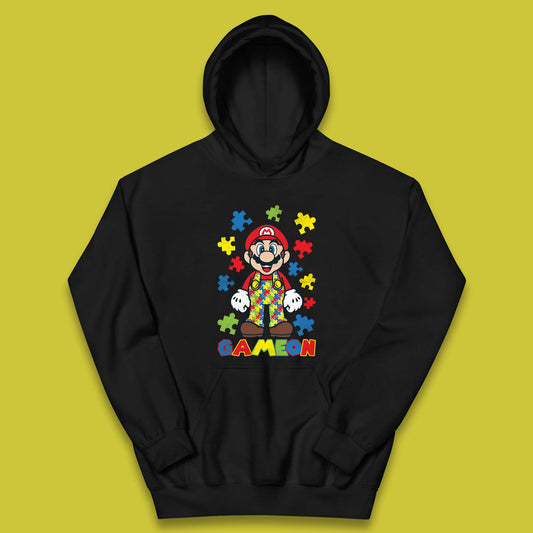 Autism Super Mario Kids Hoodie