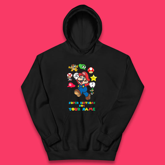 Super Mario Bros Personalised Kids Hoodie