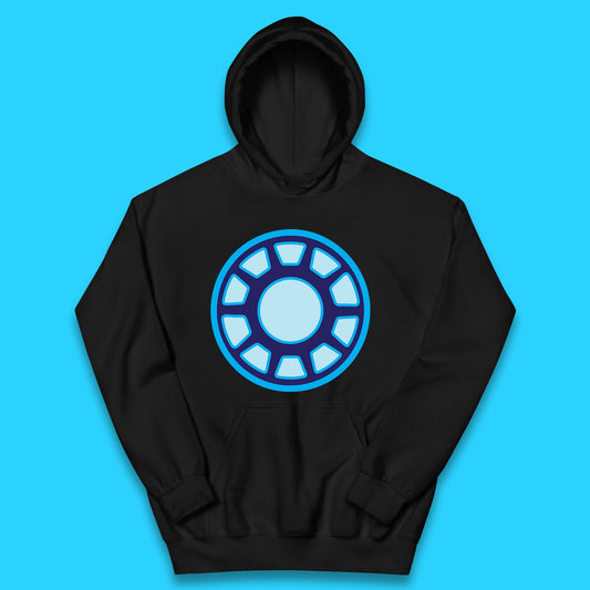 Iron Man Logo Superhero Iron Man ARC Reactor Hook Loop Tactics Morale Tony Stark Avengers Movie Kids Hoodie