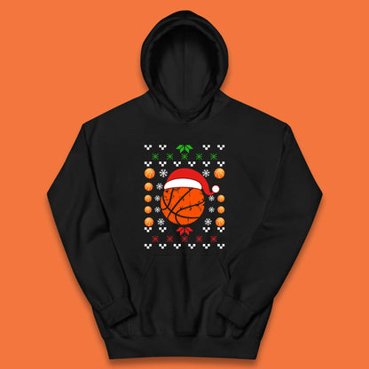 Basketball Christmas Kids Hoodie