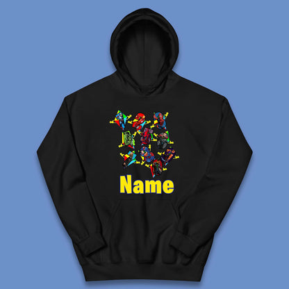 Personalised Number Day Superheroes Superheroes Kids Hoodie