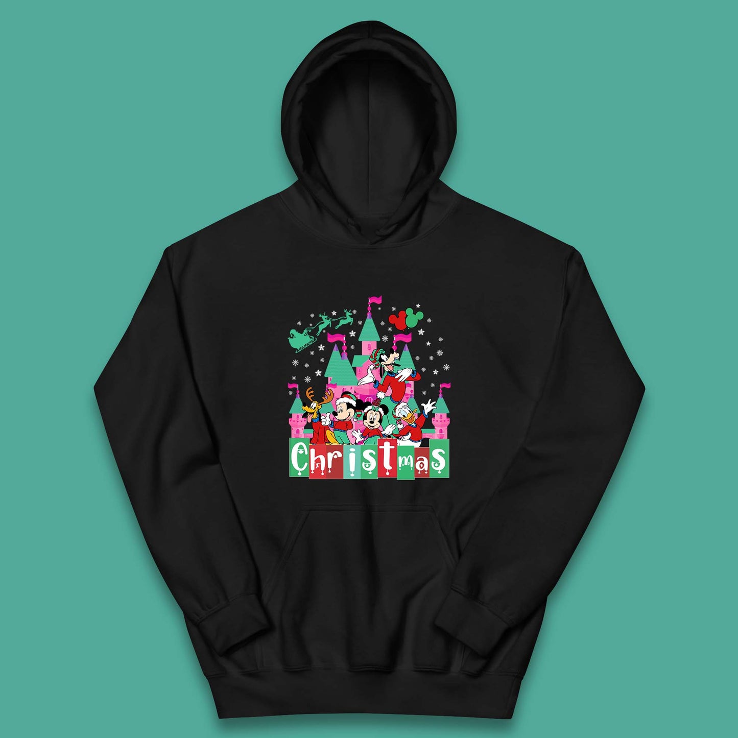 christmas disneyland kids hoodie